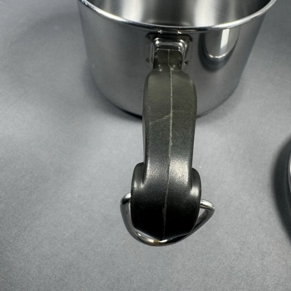 Vtg Farberware Stainless Steel 2qt Saucepan W/Glass‎ Lid